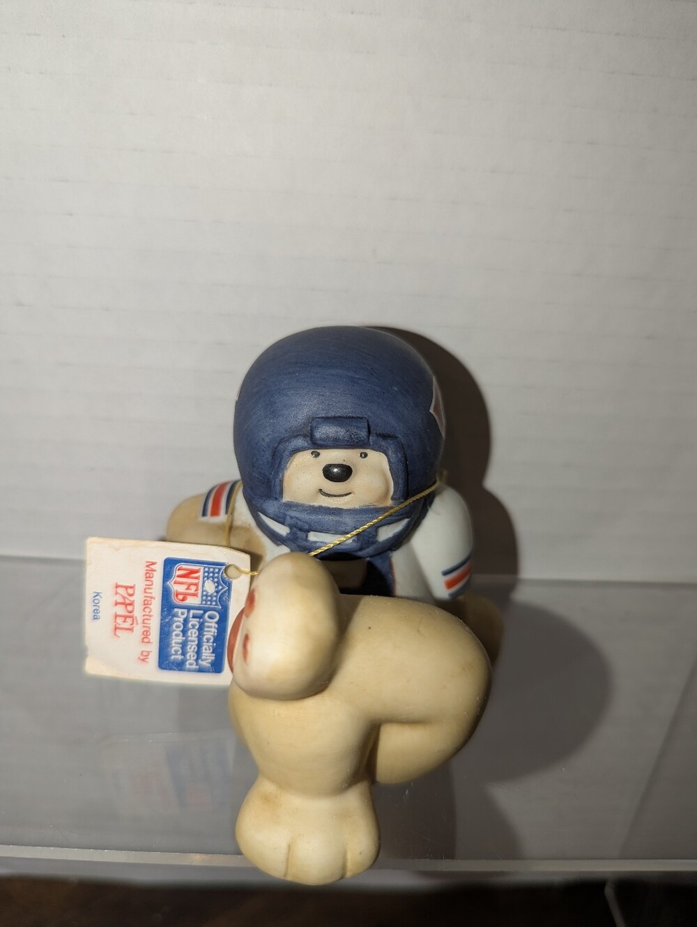 Vtg 1983 Chicago Bears NFL Huddles Porcelain Figurine Papel Mascot Tagged
